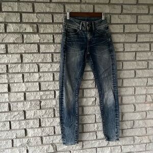 GSTAR Acid Wash Midge D-Cody Mid Skinny Jeans 
Size 23W/30L